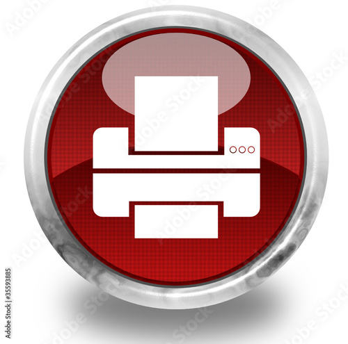 Printer glossy icon