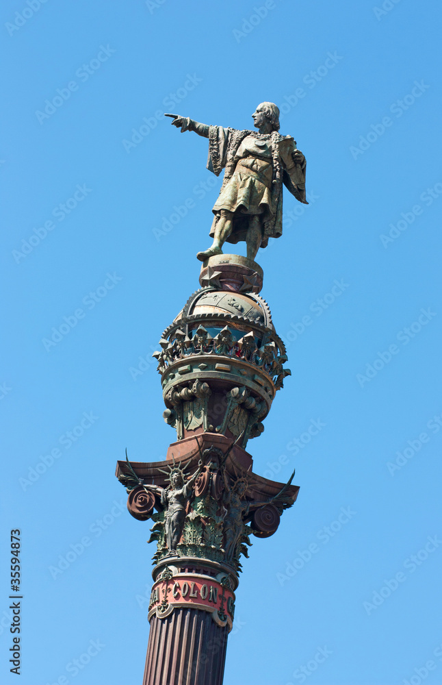 Obraz premium Column Christopher Columbus in Barcelona