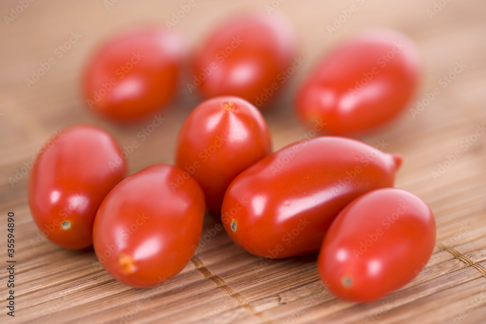 Baby tomatoes close up Baby tomatoes close up