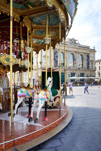 Merry go round in the Sun