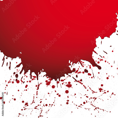 Vector illustration of black ink blot