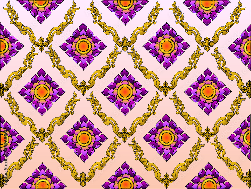 the thai lotus pattern