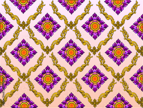 the thai lotus pattern