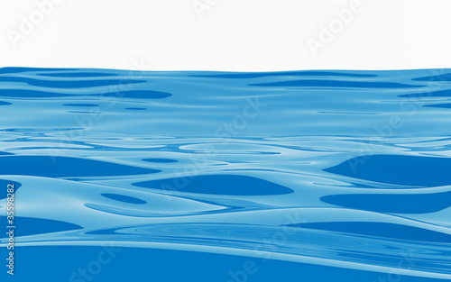 Fototapeta Naklejka Na Ścianę i Meble -  Isolated blue sea horizon background