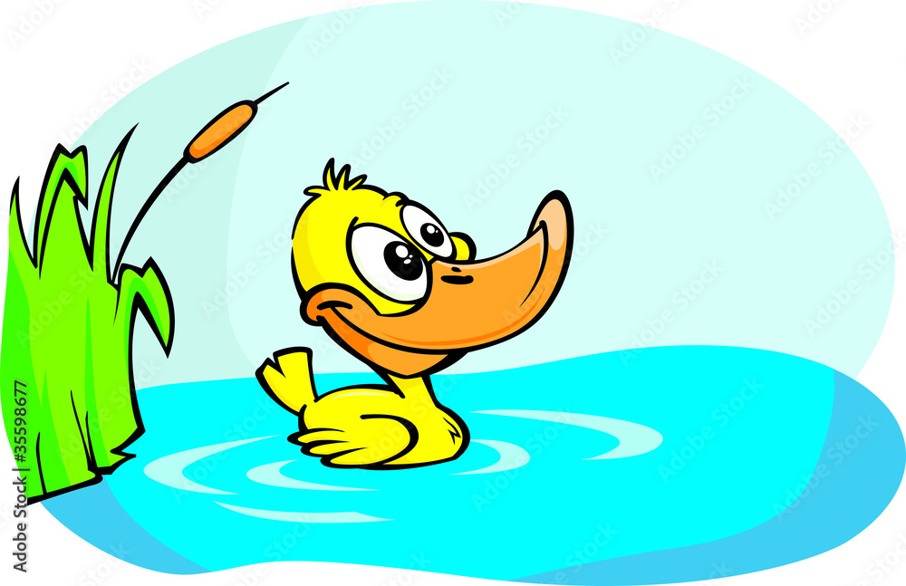 Obraz premium Little Yellow duck