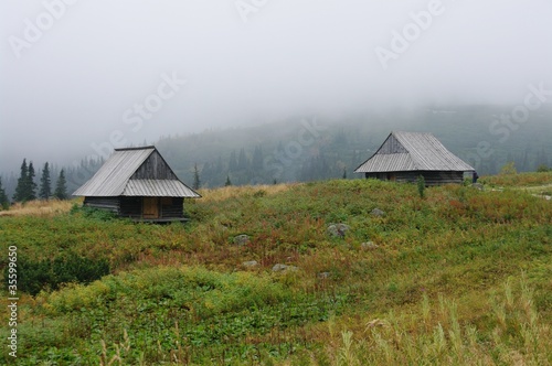 Góralskie chaty w Tatrach