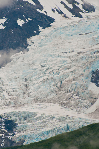 Closeup of glacier texture photo