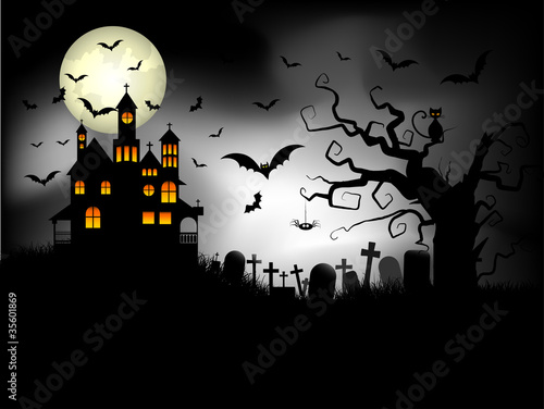 Spooky Halloween background