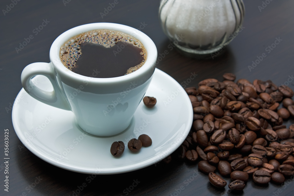 cup of black coffee cup of black coffee