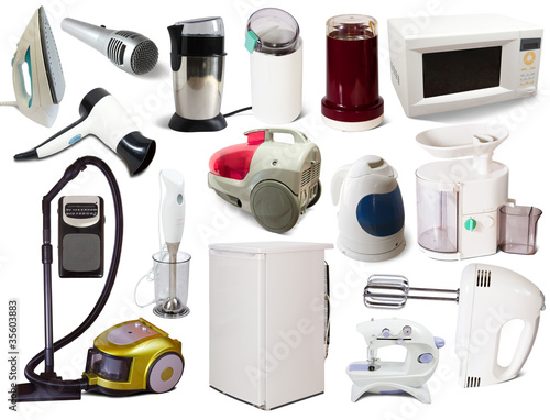 Set of  household appliances photo