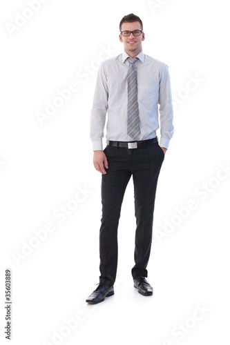 Confident businessman smiling photo