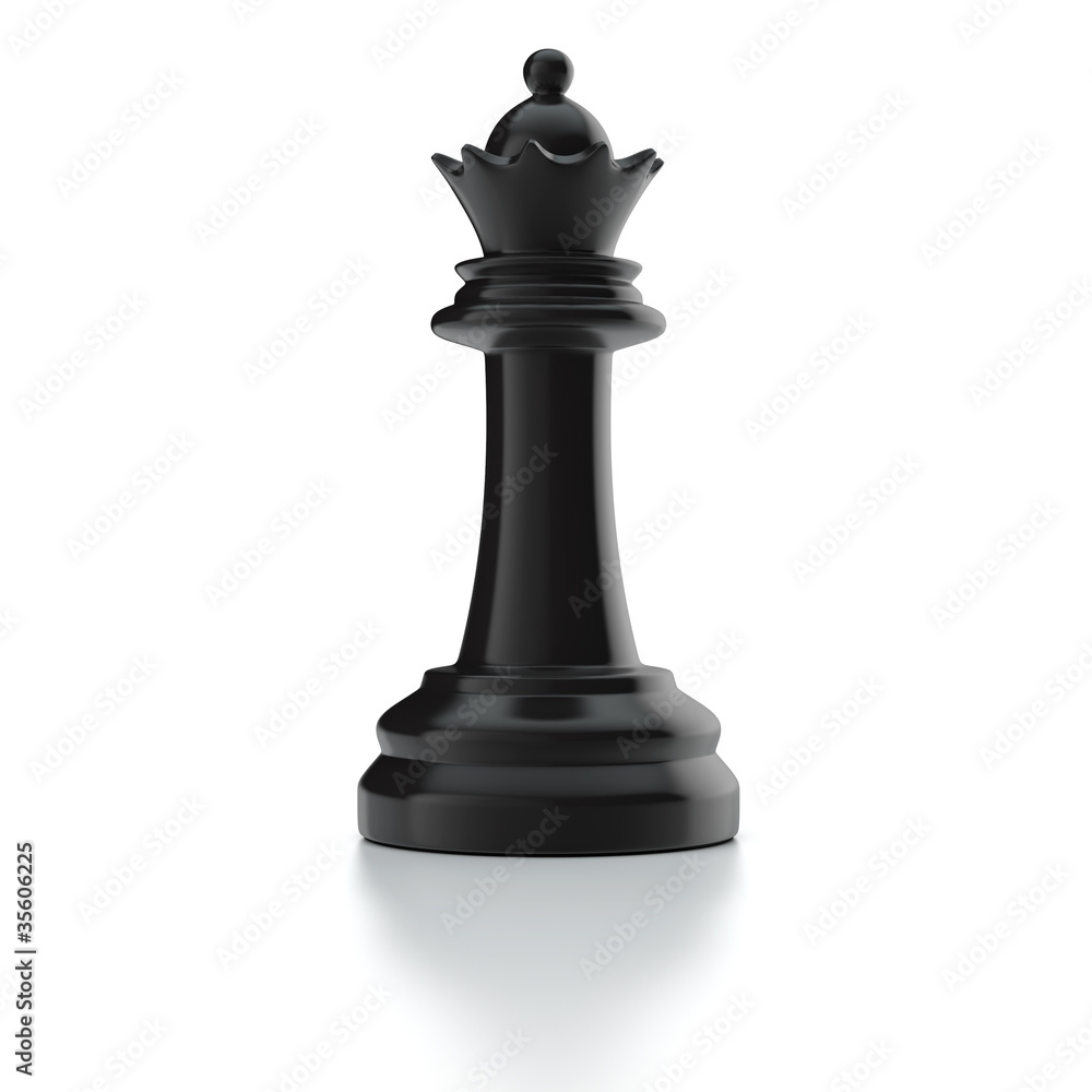 Schachspiel - schwarze Dame Schachspiel - schwarze Dame