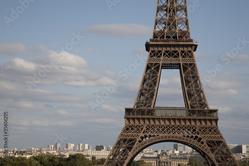 Mid Section of the Eiffel Tower, Paris, France