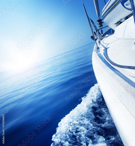 Luxury Yacht under Sail. Tourism. Lifestyle #35606605
