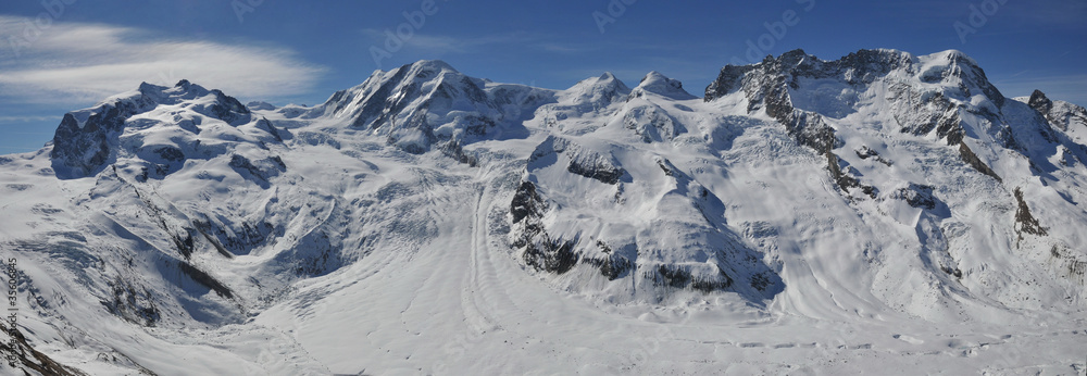 Gornergrat Matterhorn Gletscher Panorama