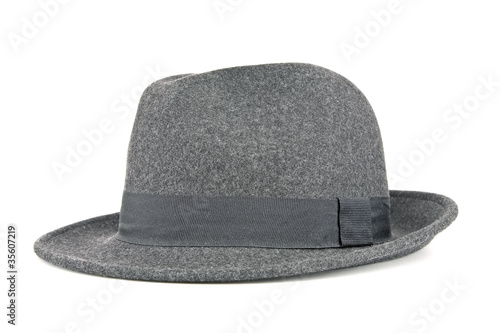 stylish dark gray hat