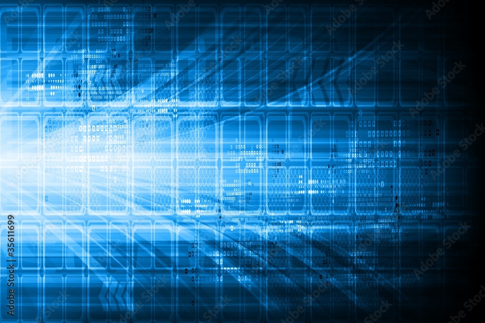 Blue technical design Blue technical design