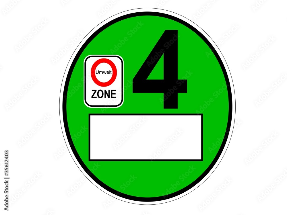 Grune 4 Plakette
