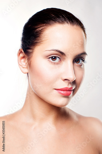 Beautiful healthy woman face