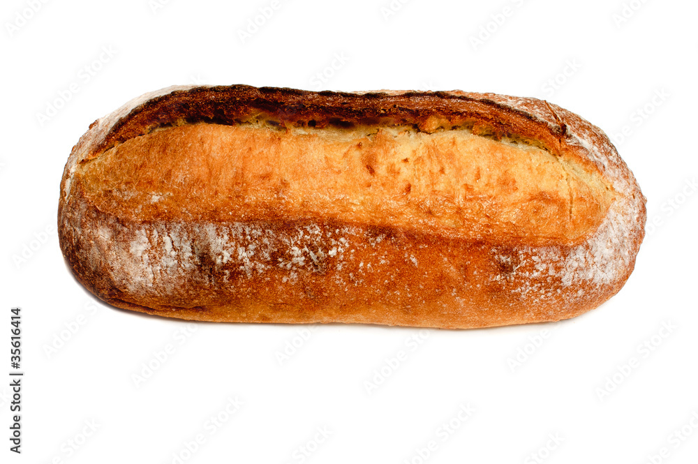 loaf of bread isolated