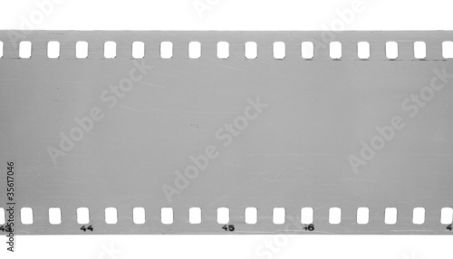Old film isolated on white background