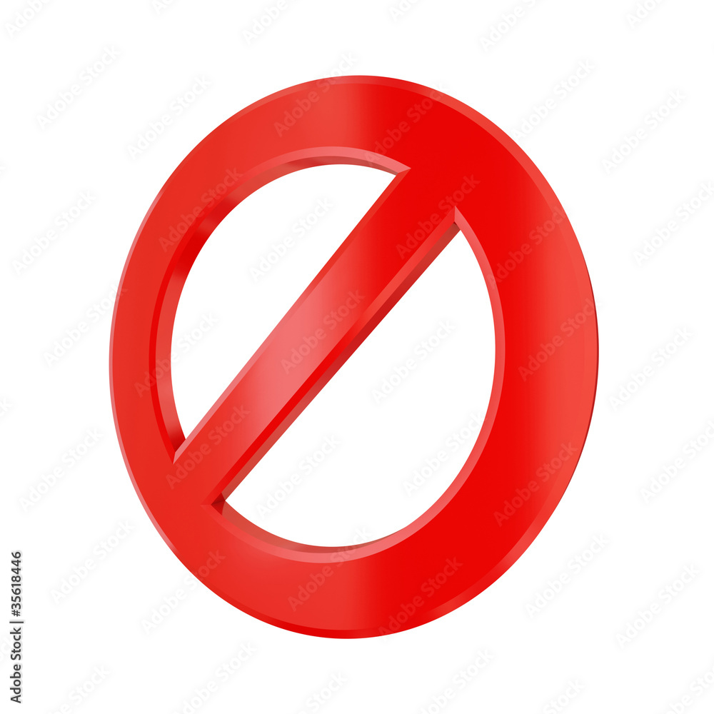 Fototapeta premium 3d rendered stop sign