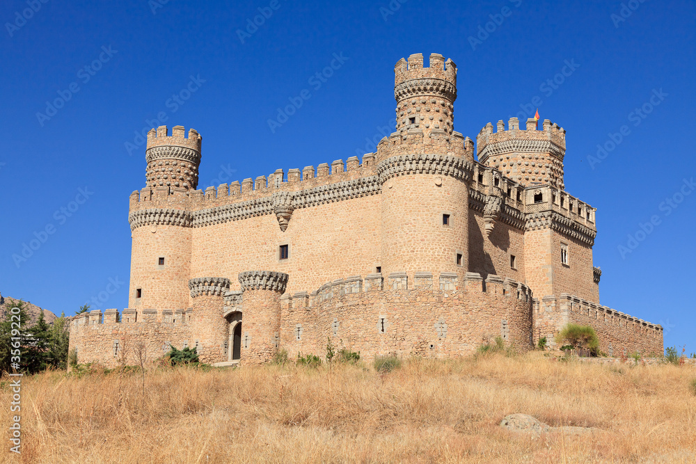 Castle Manzanares el Real, Spain. Built in the 15th century