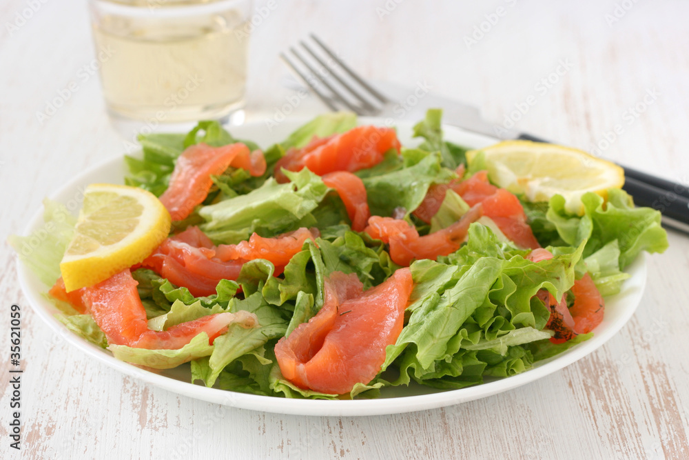 salad with salmon salad with salmon