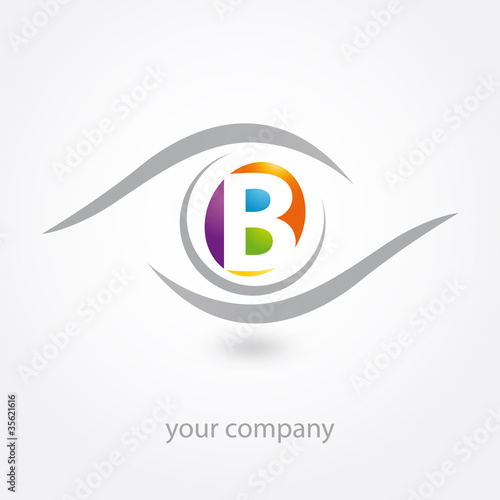 logo, b, optique, opticien, diagnostic, artisan