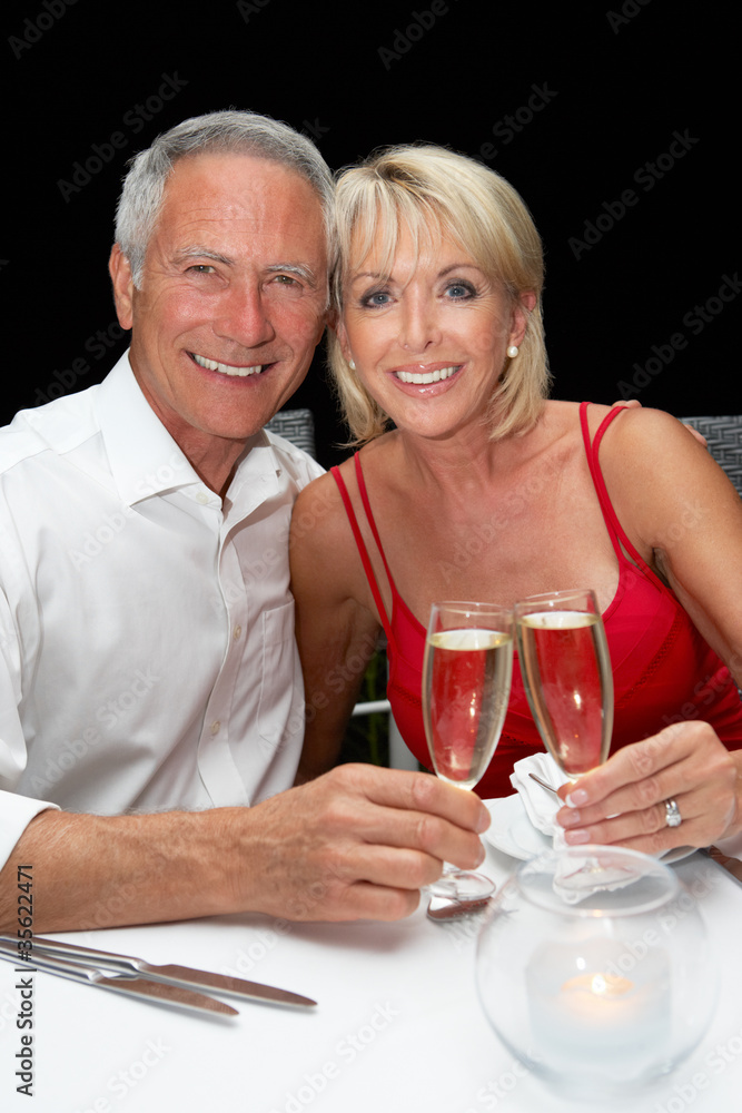 Senior couple in restaurant Senior couple in restaurant
