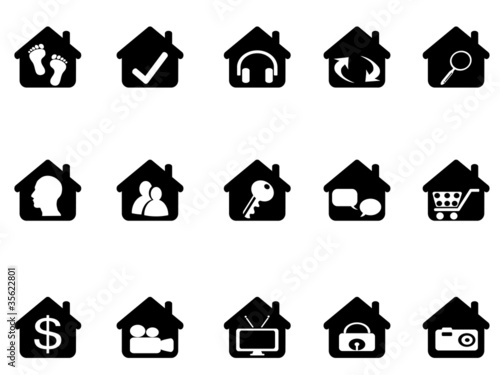 house icon set