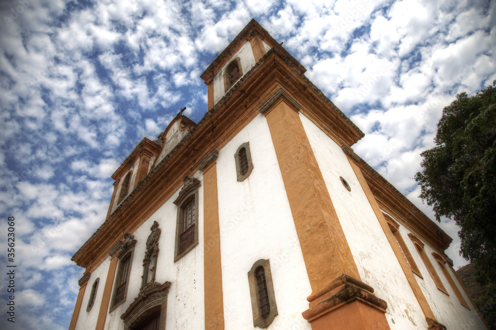 Historic Catholic Church in Brazil - Minas Gerais - Sabara