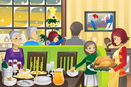 Thanksgiving family dinner