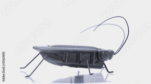 Artificial ant stand on mirror base