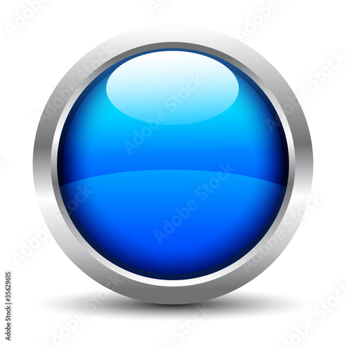 Free Download Glanz Button hellblau - GFXLoad