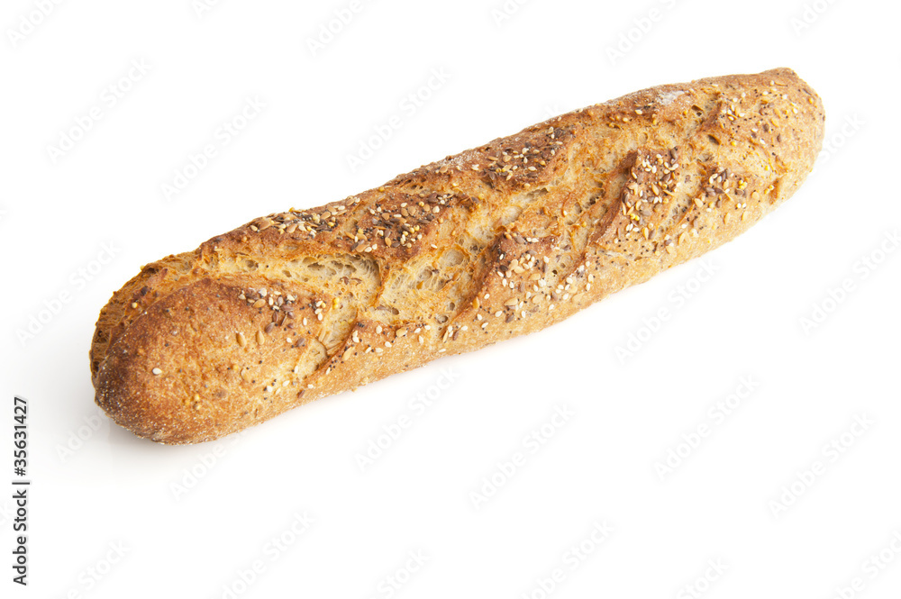 Baguette de pain au sésame