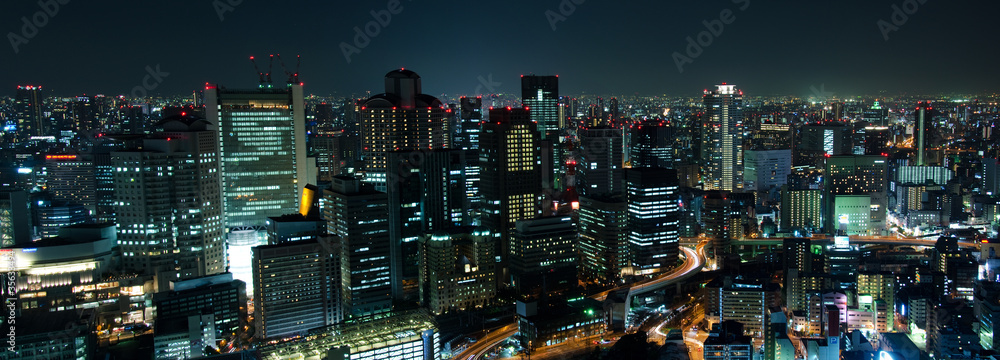 Osaka Skyline at night