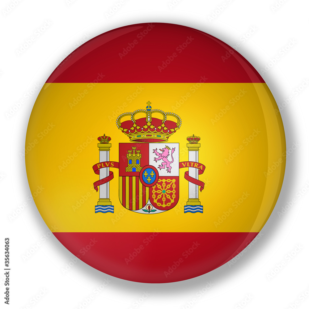 Badge with flag of spain