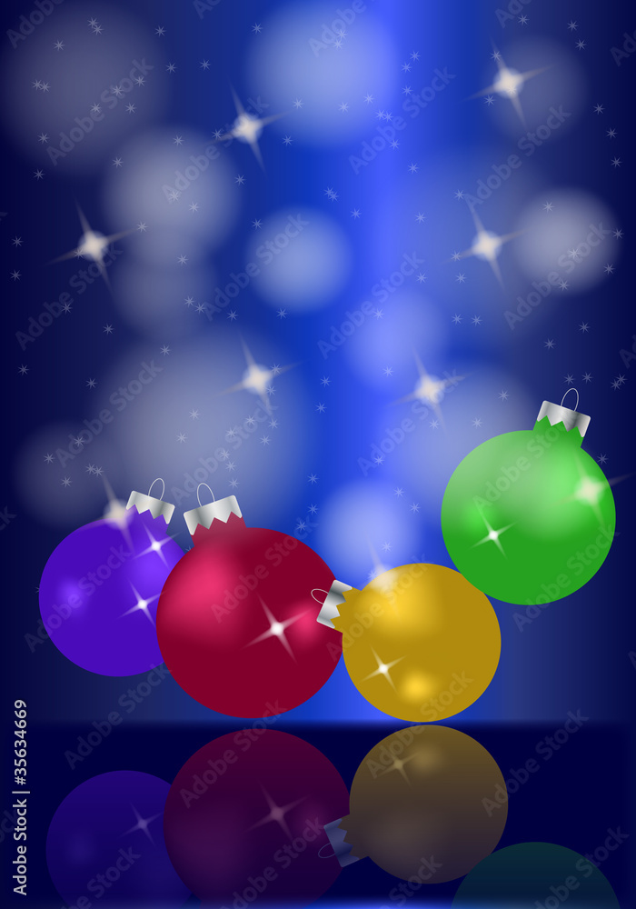 Fondo abstracto de navidad con bolas decorativas Fondo abstracto de navidad con bolas decorativas