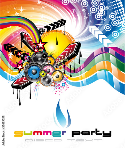 Music Background for Discoteque Flyers