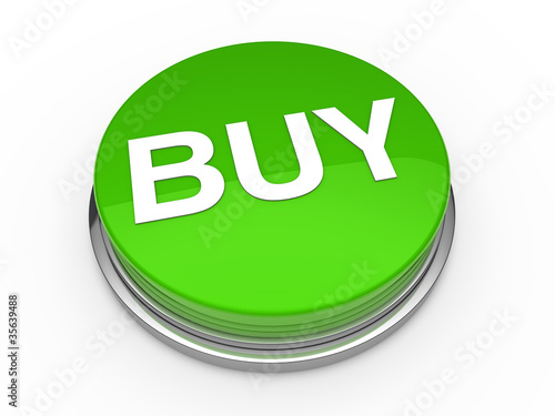 3d button buy green