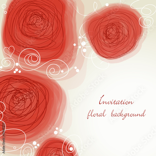 Romantic flowers background