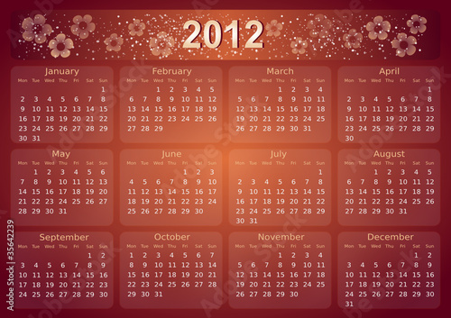 2012 calendar