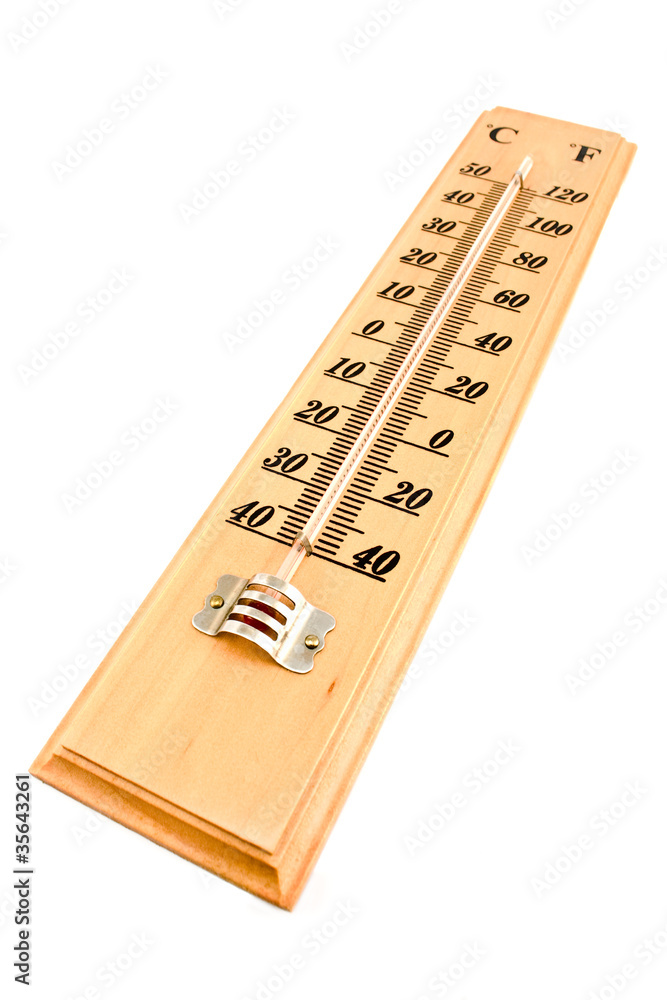 Wooden celsius fahrenheit thermometer Wooden celsius fahrenheit thermometer