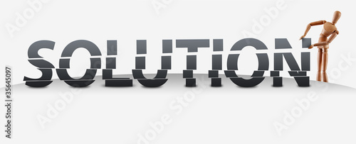 solution broken text