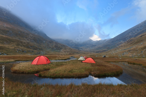 mountain camping site