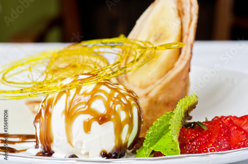 tasty pancake dessert