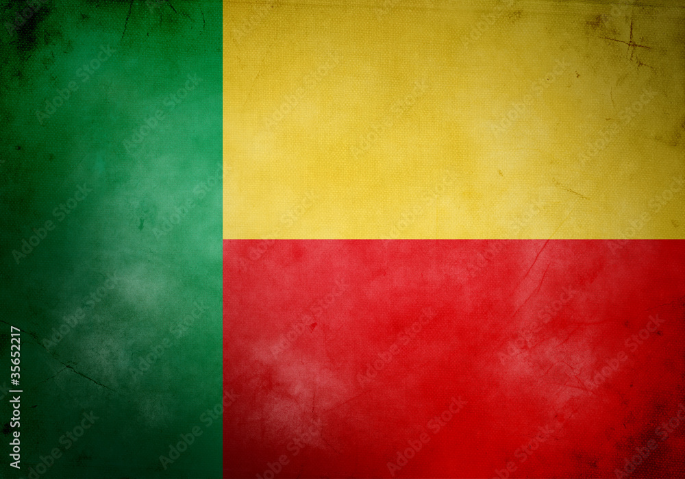 Benin Grunge Flag Benin Grunge Flag