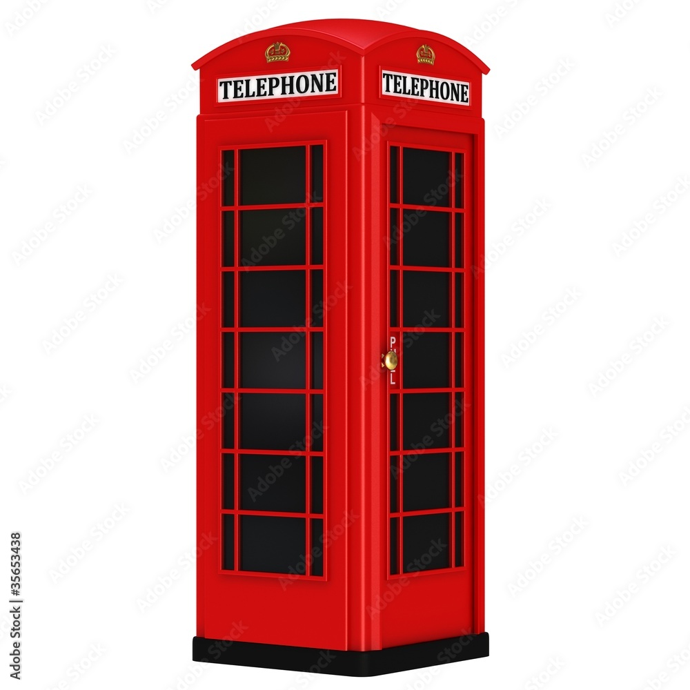 Fototapeta premium The British red phone booth