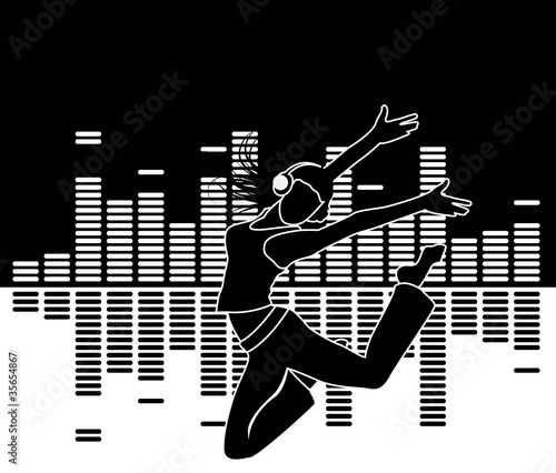 Black and White Vector Background